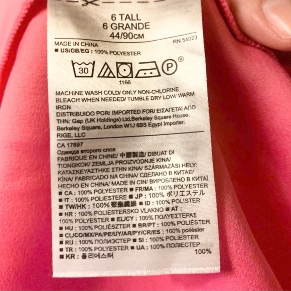 Banana Republic Fuchsia Flounce Dress Size 6 - Picture 11 of 13